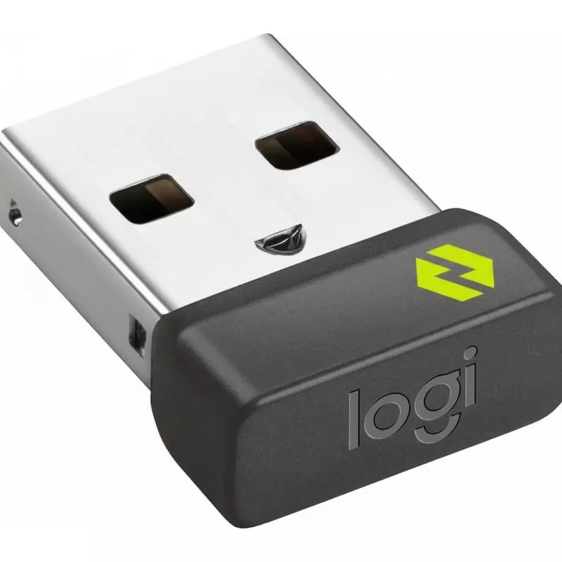 Recetor USB Logitech 956-000157 para rato e teclado, graphite, 12,8×14,1×7 mm, 0,97 g