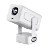 EXTRALINK SMART projetor CINEMA&KARAOKE IMS360 1920X1080P ANDROID 13 projetor para filmes, jogos e música COM 2 MICROFONES branco 300 lúmenes LCD