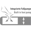 Colchão de ar insuflável High Peak Double Comfort Plus modelo 40025 — colchão de ar duplo para dois