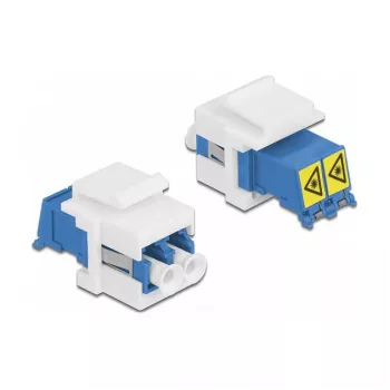 Módulo Keystone conector fêmea LC duplex para conector fêmea LC duplex DeLOCK 86834