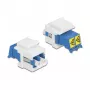 Módulo Keystone conector fêmea LC duplex para conector fêmea LC duplex DeLOCK 86834