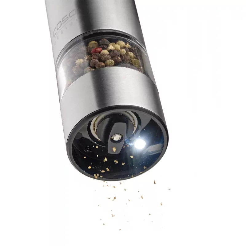 Caso Saleiro e pimenteiro | SpiceDuo | Elétrico | Material da caixa Aço inoxidável | Lítio