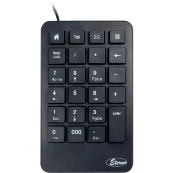 Teclado numérico Inter-Tech KB-120 Universal USB preto