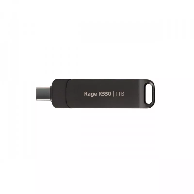 Pen drive PATRIOT Rage R550 1TB 100 MB/S USB A+C Swivel Design (PE1TR550DSAD) Preto