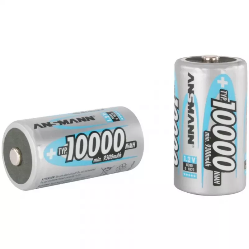 Pilha D Ansmann 10000 mAh Mono HR20 NiMH