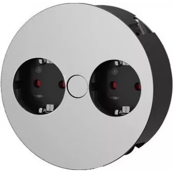 Extensão elétrica Bachmann TWIST 2 m 2 saídas AC interior cromado