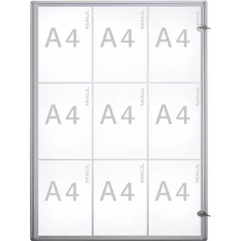Maulextraslim - alumínio - vidro - plástico - alumínio - 963 x 711 x 27 mm - 9 x A4 (6820908)