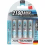 1x4 pilhas recarregáveis Ansmann maxE NiMH Mignon AA 2100 mAh 5035052