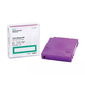 Cartucho de dados HPE LTO Ultrium 6 RW C7976AN — 6,25 TB, Roxo, pack de 20