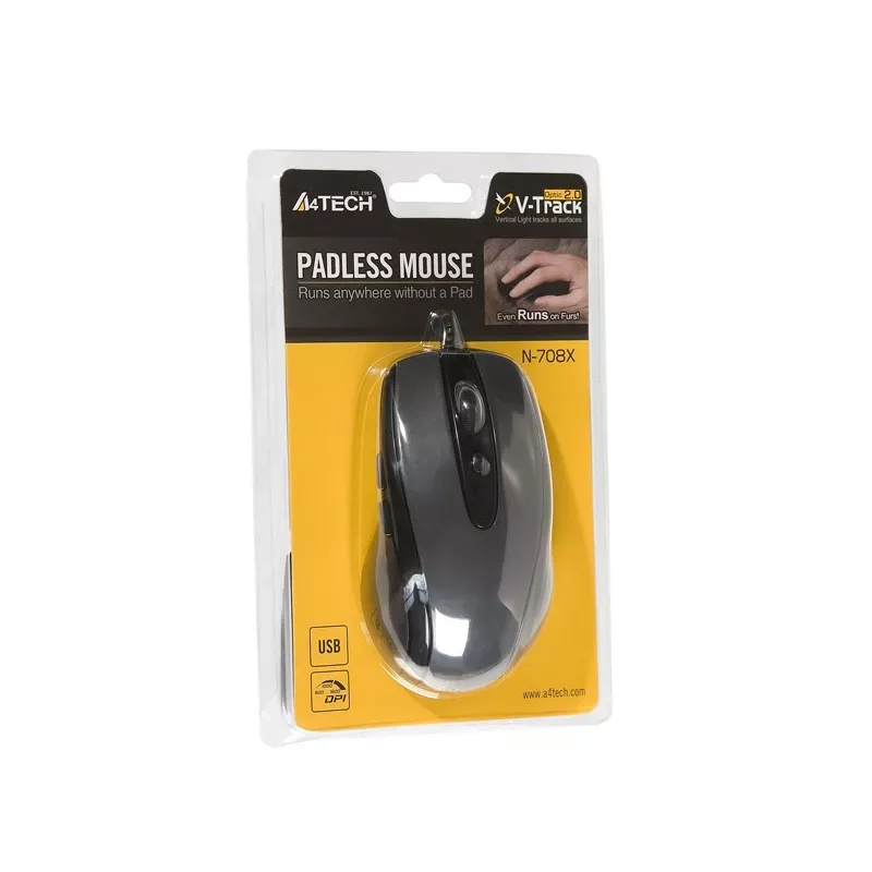 A4Tech N-708X rato USB Type-A ótico 1600 DPI destro