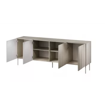 Cómoda Cama Meble ISLA 2000x400x750 mm, caxemira mate, corpo em aglomerado