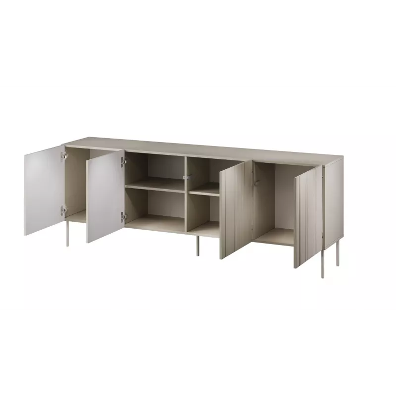 Cómoda Cama Meble ISLA 2000x400x750 mm, caxemira mate, corpo em aglomerado