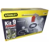 Conjunto de ferramentas pneumáticas STANLEY 9045718STN, 9 peças, ferramentas metálicas, mangueira espiral 5 m, máx. 20 bar