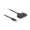 Conversor DeLOCK 63803 USB Type-C para 22 pin SATA 6 Gb/s para SSD / HDD de 2,5 polegadas, ASM235CM, 0,5 m