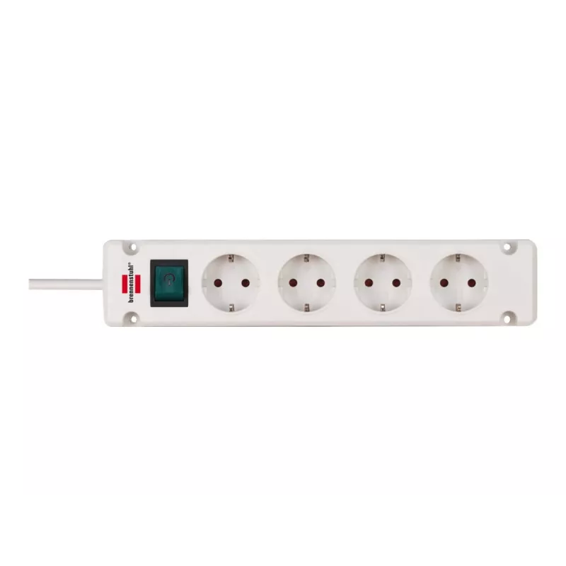 Brennenstuhl Bremounta - Extensão elétrica - tomadas de saída: 4 - 1,5 m - branco