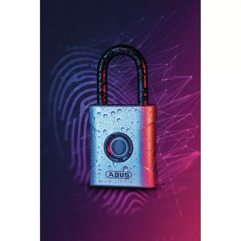 Cadeado convencional ABUS 62581 chave biométrica 5 cm
