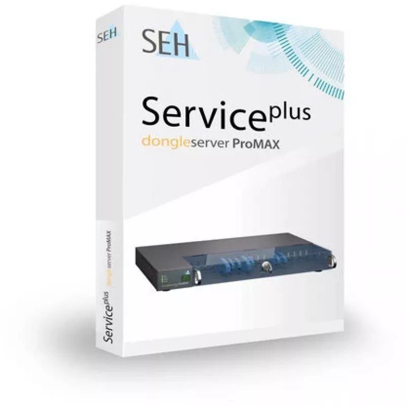 Servidor de impressão SEH dongleserver ProMAX Ethernet LAN preto azul