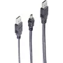 Cabo USB ShiverPeaks BS77150 0,6 m 2x USB A Mini-USB B preto