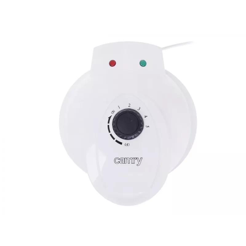 Camry | Máquina de waffles | CR 3022 | 1000 W | Número de bolos 5 | Em forma de coração | branco