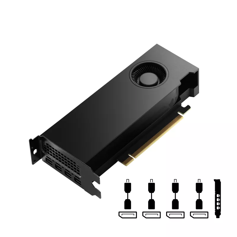PNY NVIDIA RTX 4000 SFF Ada Generation 20GB GDDR6 Low Profile, Power Limited OEM (VCNRTX4000ADALP-PL)