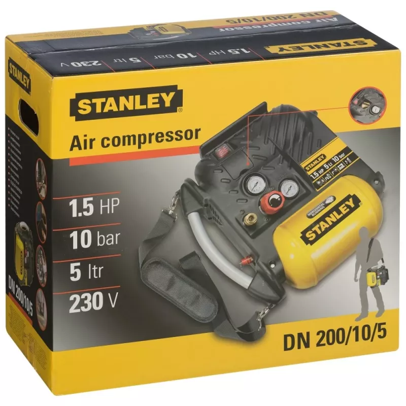 COMPRESSOR SEM ÓLEO STANLEY AIR-BOSS