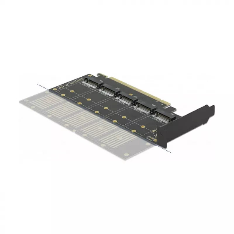 Placa DeLOCK PCI Express x16 para 5 x M.2 Key B / SATA internos