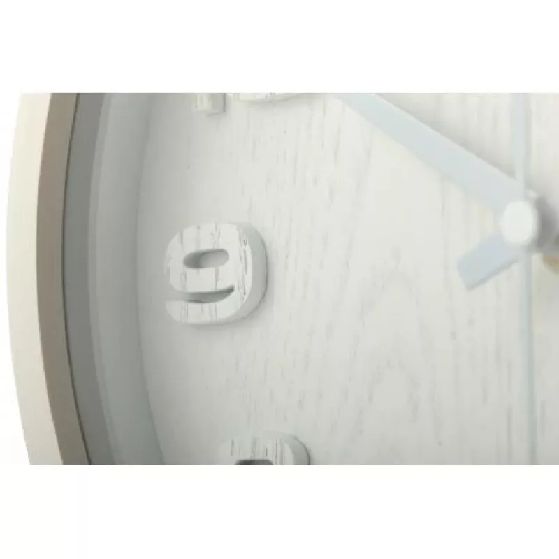 Relógio de parede NeXtime 5192wi Wood Wood Small, 22x20 cm, branco