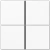 Conjunto de interruptores de parede Jung LS 404 TSA WW, 4 tomadas branco, compatível com série 4074/4094/4194 TSM