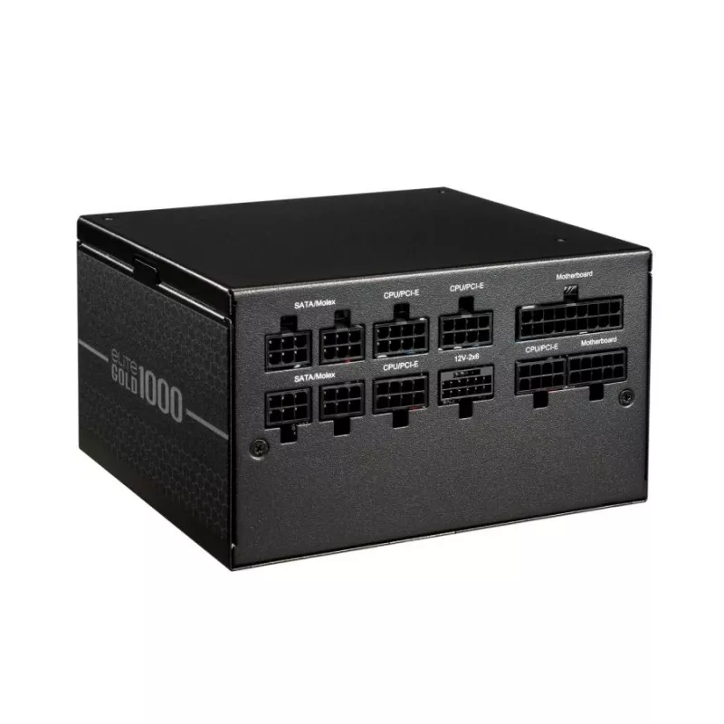 Fonte de alimentação Cooler Master MPW-A001-AFAG-BEU Gold 80+ 1000W, INTEL ATX 3.1, 135mm, ventoinha FDB de longa duração