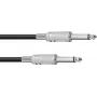 Cabo mono 6,3 mm Omnitronic 3021050D 1,5 m — cabo para instrumento/universal TS 6,3 mm, preto