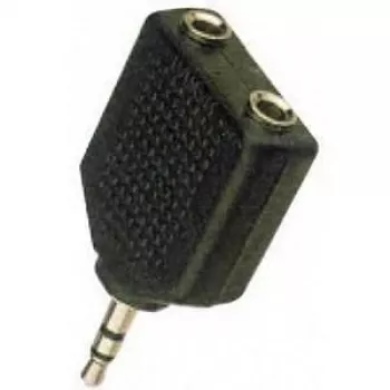 Adaptador de cabo Microconnect AUDALS 3,5 mm 2x3,5 mm preto