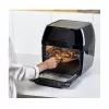 Fritadeira de ar quente Black & Decker BXAFO1200E — 12 L, 1700 W, controlo tátil, 40–200°C, espeto rotativo, assar e fritar