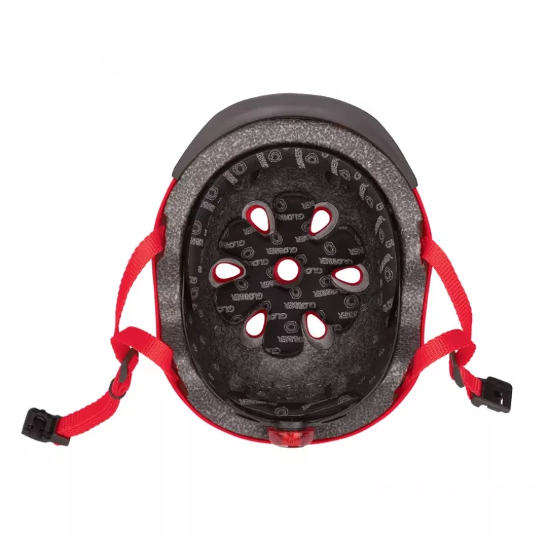Capacete de proteção GLOBBER Elite Lights XS/S 48–53 cm vermelho