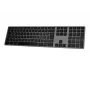 Teclado sem fios Matias FK418BTLB-UK — alumínio, retroiluminado, Space Gray