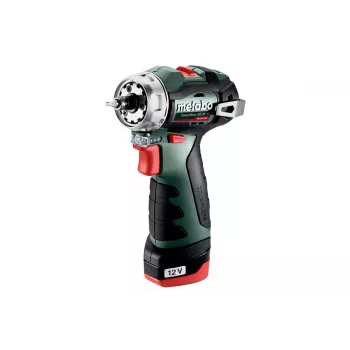 Berbequim de punho de pistola Metabo PowerMaxx BS BL Q, 12V, 2Ah, 1500 rpm, 900g