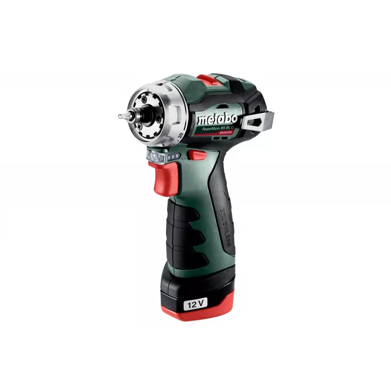 Metabo PowerMaxx BS BL Q 601749500 berbequim-aparafusadora a bateria, 12V, 38 Nm, 2x 2,0 Ah