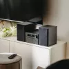 Mini sistema de alta fidelidade estéreo Adler AD 1917 — Bluetooth V5.3, CD/USB/MP3, 2×25 W RMS, sintonizador FM, equalizador de 4 bandas, AUX, preto