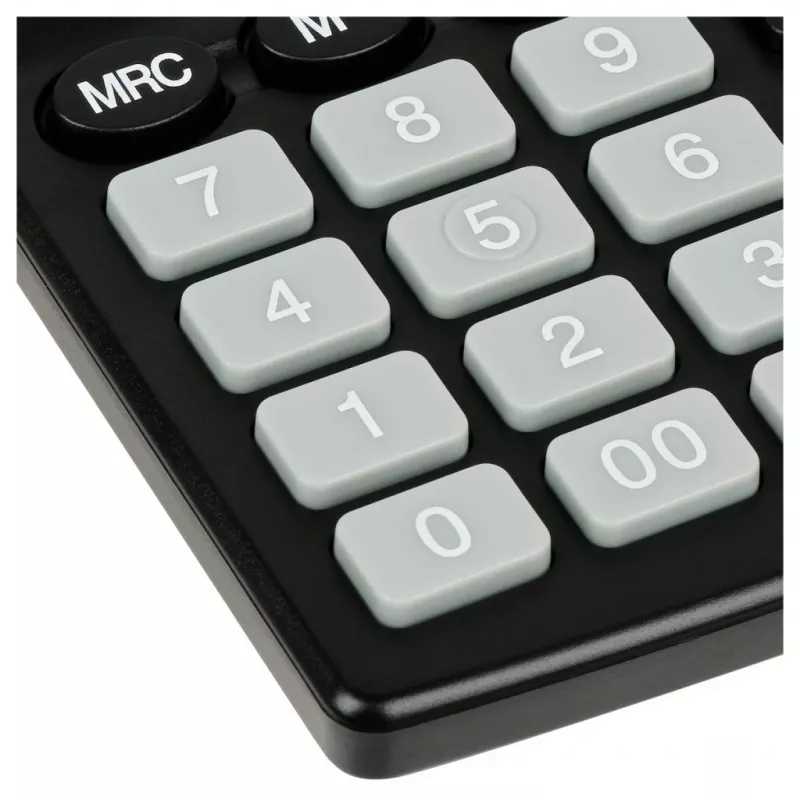 Calculadora de escritório ELEVEN SDC-810NR, visor de 10 dígitos, alimentação dupla, preta