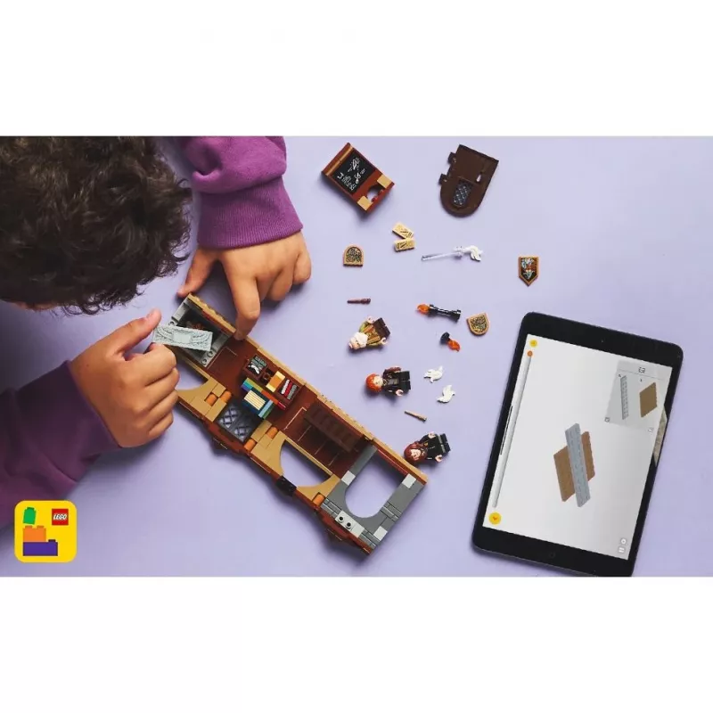 Conjunto de construção LEGO Harry Potter Aula de feitiços do Castelo de Hogwarts 76442 – 204 peças, 3 minifiguras, para crianças a partir dos 8 anos