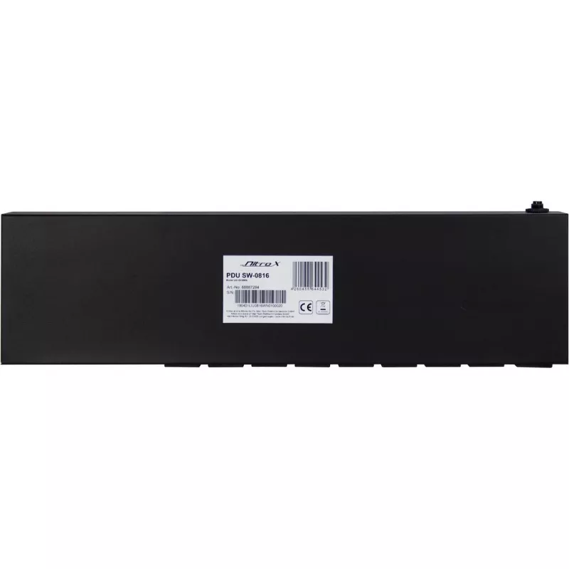 Unidade de distribuição de energia (PDU) Inter-Tech SW-0816 8 tomadas AC preto