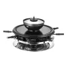 Grelhador de raclette Unold 48726 para 8 pessoas 1300 W preto, aço inoxidável