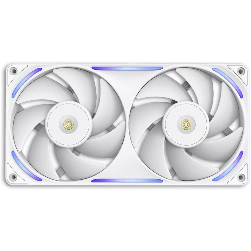 NZXT F280X RF-U28PN-W1 ventoinha de caixa RGB de 280 mm, 140 mm, 2400 rpm, 41 dB, branca