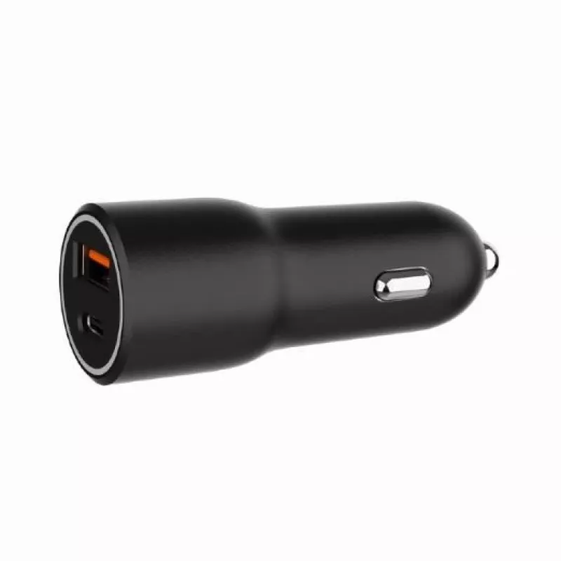 Carregador de automóvel para dispositivos móveis Gembird TA-UC-AC2PDQC38-CAR-01, USB-C, 38 W, 12-24 V, preto