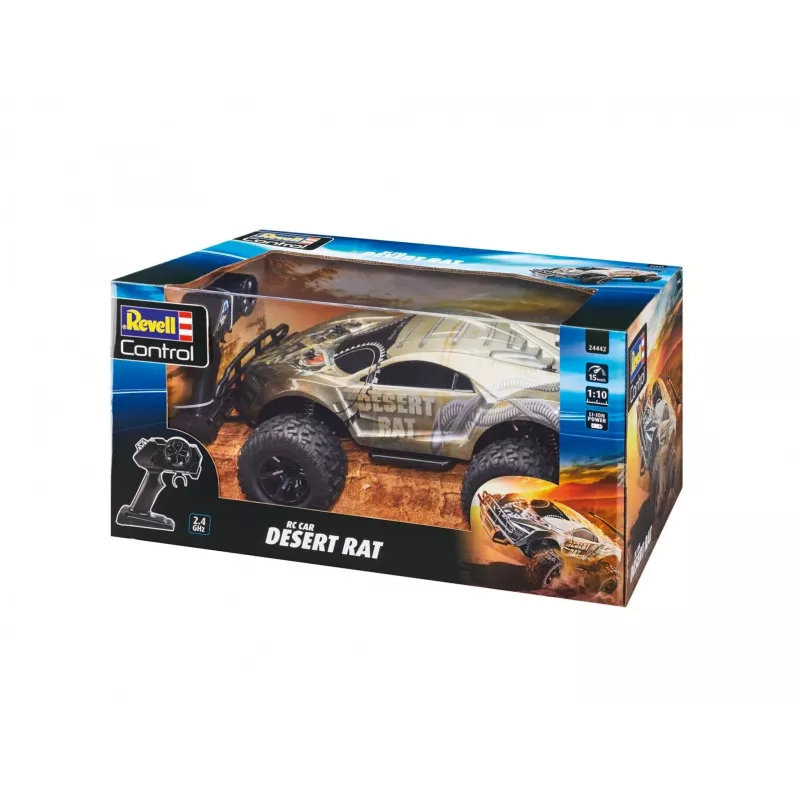 Carro RC REVELL Desert Rat (Modelo 24442) – veículo todo-o-terreno telecomandado cinzento-preto