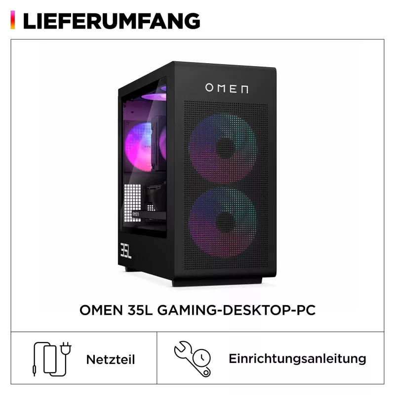 HP OMEN 35L GT16-0065ng AMD Ryzen™ 7 8700F PC gaming