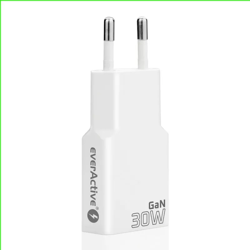 Fonte de alimentação everActive SC-385Q Super slim QC 4 Fast Charging — carregador rápido USB, design compacto