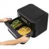 ProfiCook PC-FR 1313 H fritadeira de ar quente dupla, 10 L, 2400 W, preto/aço inoxidável