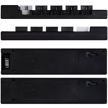 Hub USB e PWM Lian Li EDGE HUB EG-HUB01B — 4× USB, 6× ligações PWM para ventoinhas