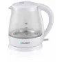 Chaleira elétrica BLAUPUNKT 1 L 1630 W branca — corpo de vidro, base de 360°, abertura por botão