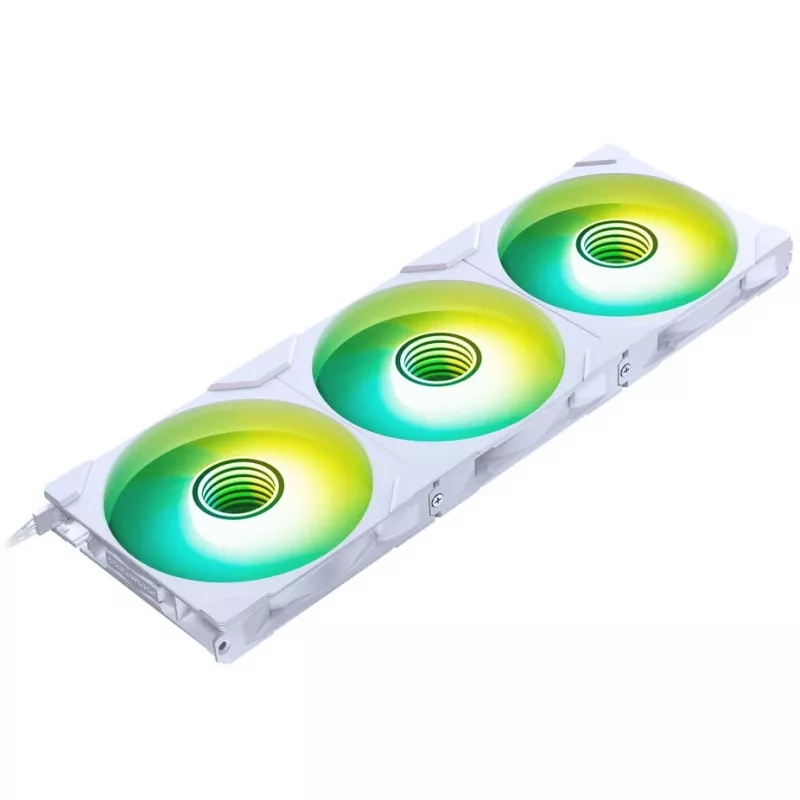 Caixa PHANTEKS NV Series NV7 E-ATX, vidro temperado, ARGB - Branco & Ventoinhas M25 Gen2 PWM D-RGB pack de 3 - Reverse Blade, 140 mm + Kit DRGB